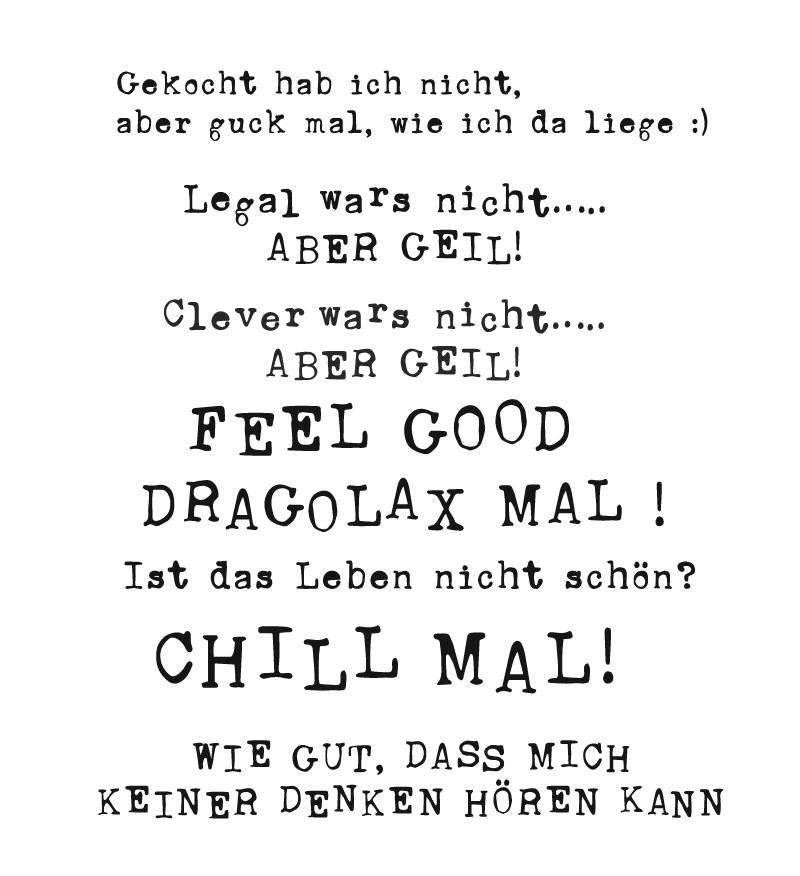 CHILL DRACHE der verrückte Drache mit vielen Sprüchen, Plotter und Laser-Datei als SVG und DXF - Sewando