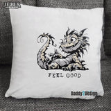 CHILL DRACHE der verrückte Drache mit vielen Sprüchen, Plotter und Laser-Datei als SVG und DXF - Sewando