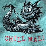 CHILL DRACHE der verrückte Drache mit vielen Sprüchen, Plotter und Laser-Datei als SVG und DXF - Sewando