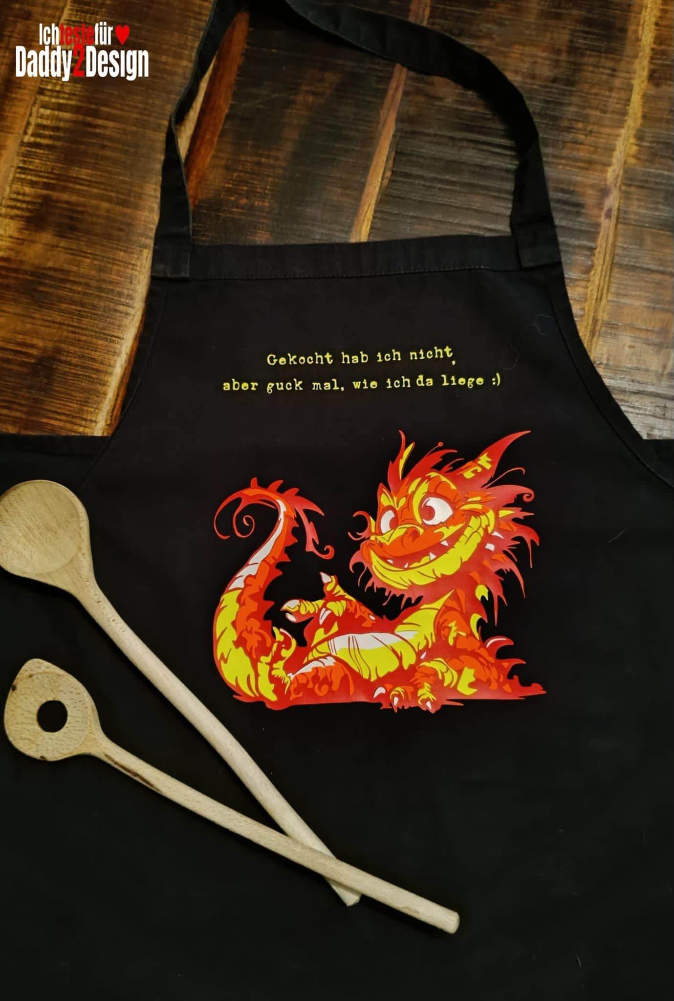 CHILL DRACHE der verrückte Drache mit vielen Sprüchen, Plotter und Laser-Datei als SVG und DXF - Sewando