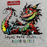 CHILL DRACHE der verrückte Drache mit vielen Sprüchen, Plotter und Laser-Datei als SVG und DXF - Sewando