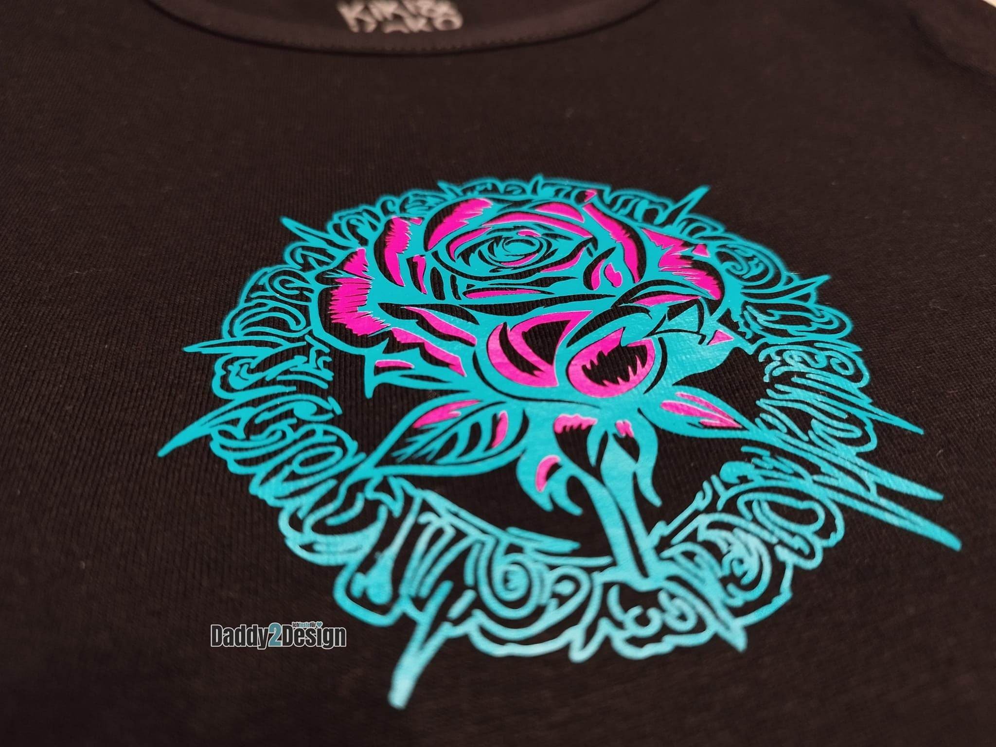 TATTOO FLOWER 1 2 oder 3 farbig, Plotterdatei, Laserdatei - Sewando