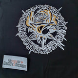 TATTOO FLOWER 1 2 oder 3 farbig, Plotterdatei, Laserdatei - Sewando