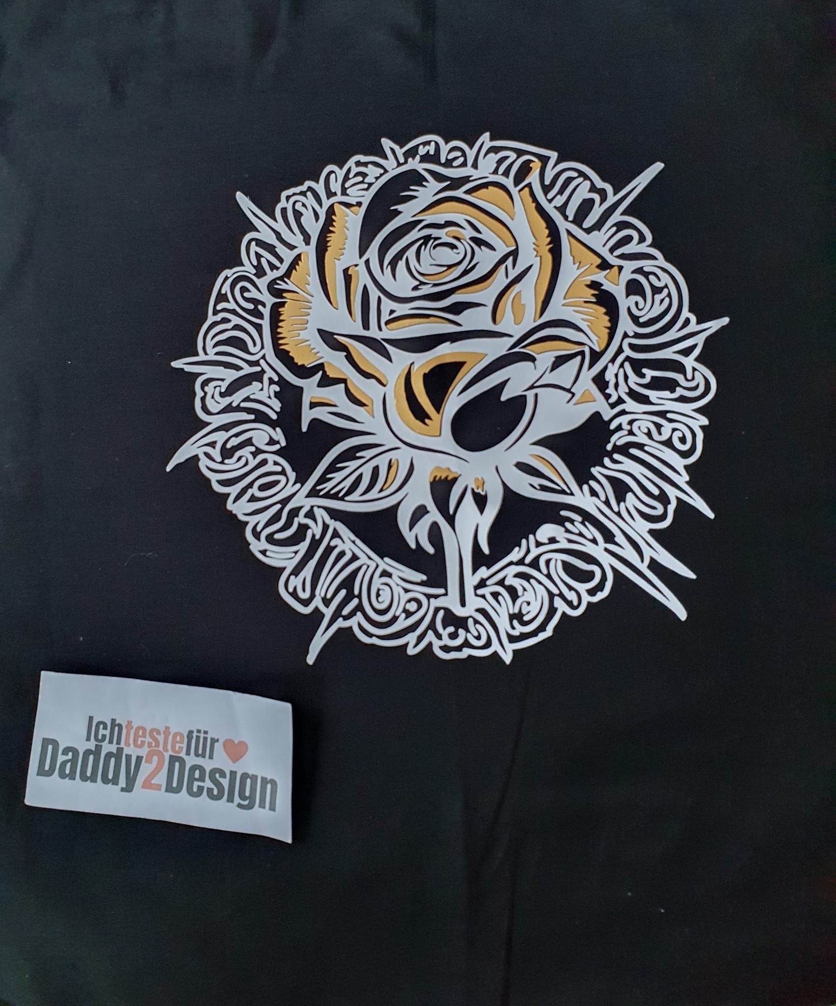 TATTOO FLOWER 1 2 oder 3 farbig, Plotterdatei, Laserdatei - Sewando