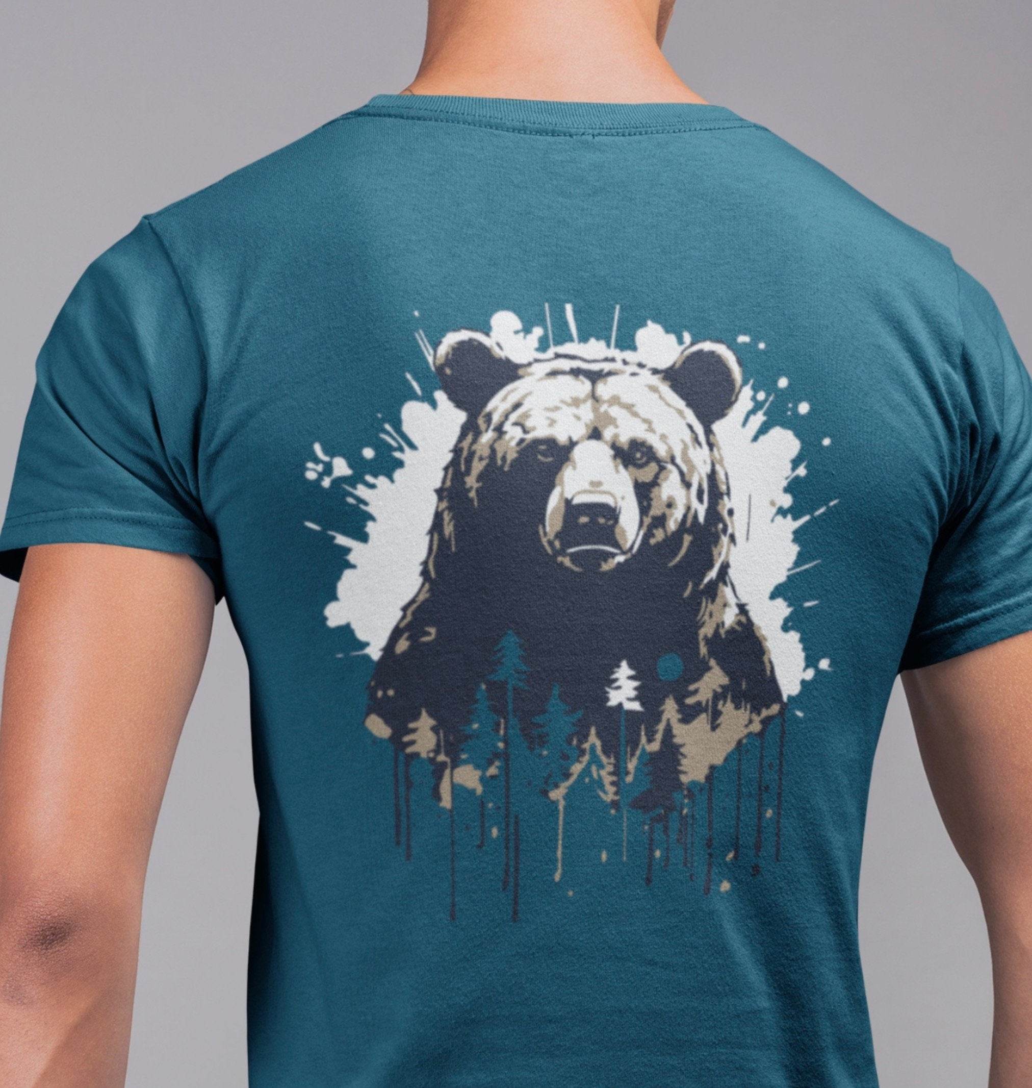 der Bär - into the wild - in der Wildnis, Plotterdatei, Laserdatei - Sewando