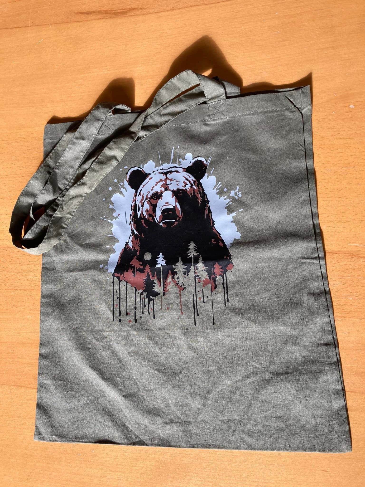 der Bär - into the wild - in der Wildnis, Plotterdatei, Laserdatei - Sewando