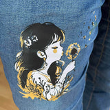 PUSTEFLIEGER Mädchen mit Pusteblume, Plotter und Laser-Datei als SVG und DXF - Sewando