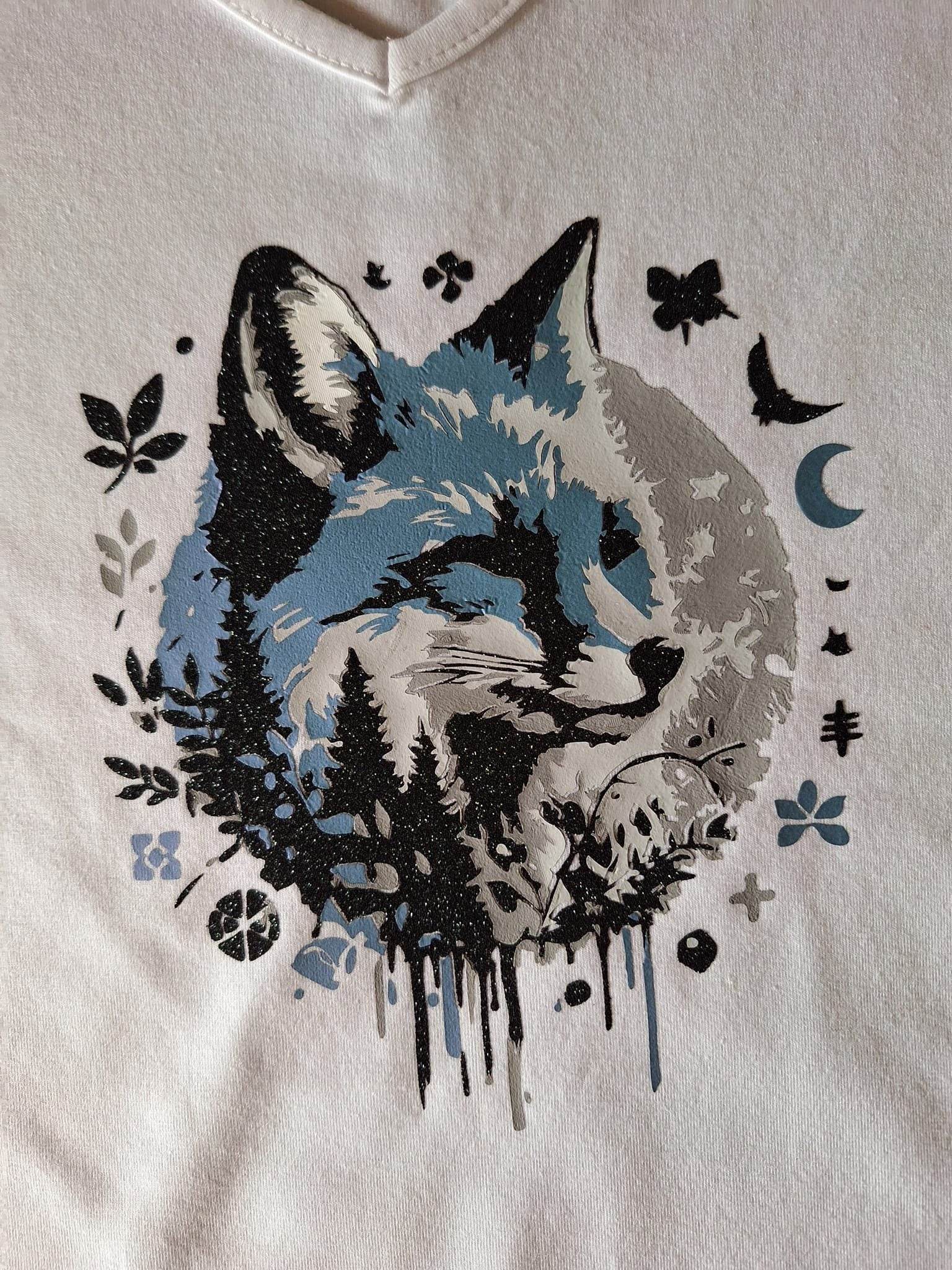 FrühlingsFuchs 2 Varianten mit Augen und geschlossene Augen, PLOTTERDATEI als SVG und DXF - Sewando