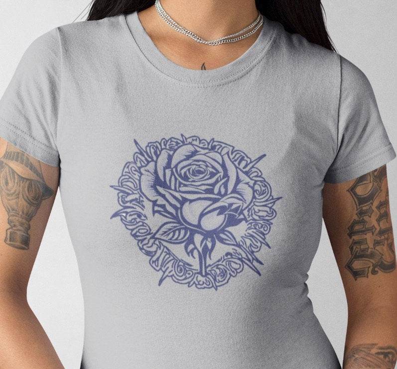 TATTOO FLOWER 1 2 oder 3 farbig, Plotterdatei, Laserdatei - Sewando