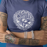 TATTOO FLOWER 1 2 oder 3 farbig, Plotterdatei, Laserdatei - Sewando