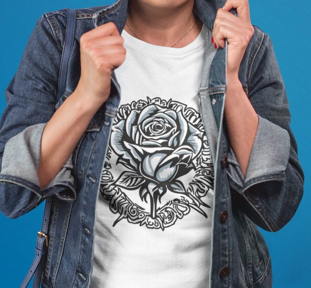 TATTOO FLOWER 1 2 oder 3 farbig, Plotterdatei, Laserdatei - Sewando