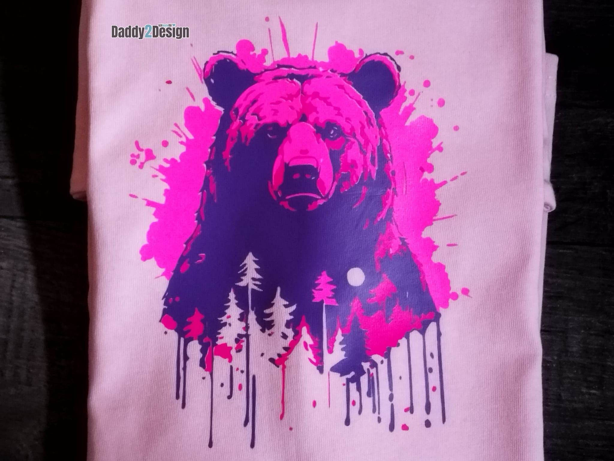 der Bär - into the wild - in der Wildnis, Plotterdatei, Laserdatei - Sewando