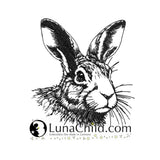 Stickdatei Hase "Gunther" - realistisch - FÜR HELLE STOFFE
