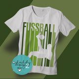 Fussball LINES - Sport Lines Fussball Plotter und Laser-Datei als SVG und DXF png pdf eps - Sewando