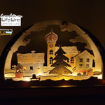 Lasercut-Datei SCHWIBBOGEN WEIHNACHTSDORF svg - Sewando