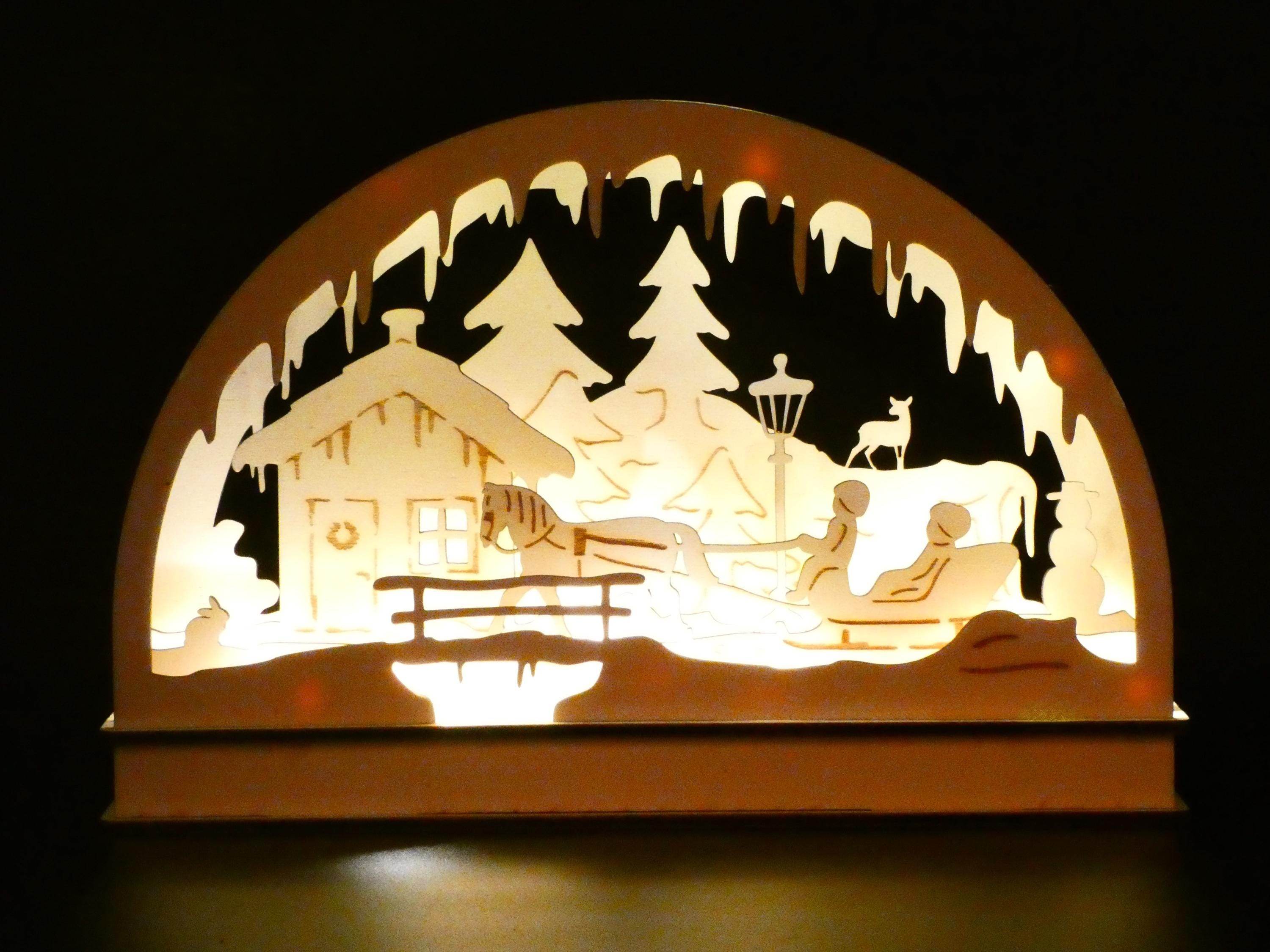 Lasercut-Datei SCHWIBBOGEN SCHLITTENFAHRT svg - Sewando