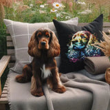 Stickdatei Cocker Spaniel "Moreno" - realistisch - FÜR DUNKLE STOFFE
