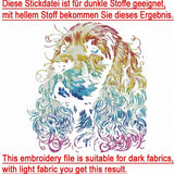 Stickdatei Cocker Spaniel "Moreno" - realistisch - FÜR DUNKLE STOFFE