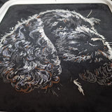 Stickdatei Cocker Spaniel "Dizzy" - realistisch - FÜR DUNKLE STOFFE
