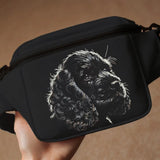 Stickdatei Cocker Spaniel "Dizzy" - realistisch - FÜR DUNKLE STOFFE