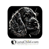 Stickdatei Cocker Spaniel "Dizzy" - realistisch - FÜR DUNKLE STOFFE