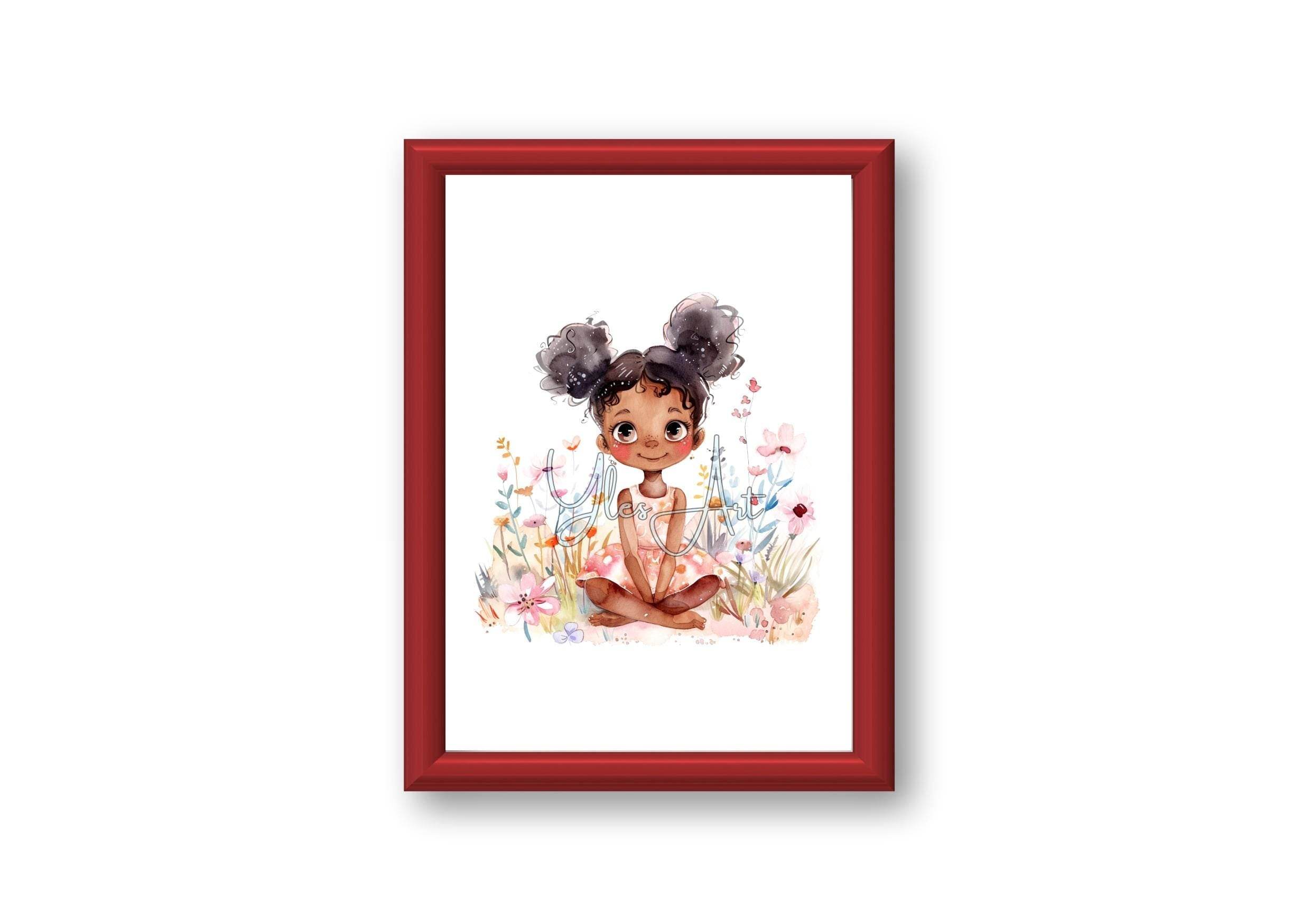 Mädchen, Wandbild, druckbare Kunst, Foto, Poster, Kinderzimmer - Sewando