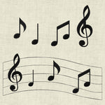 Stickdatei Musiknoten Noten Set 165 - Sewando