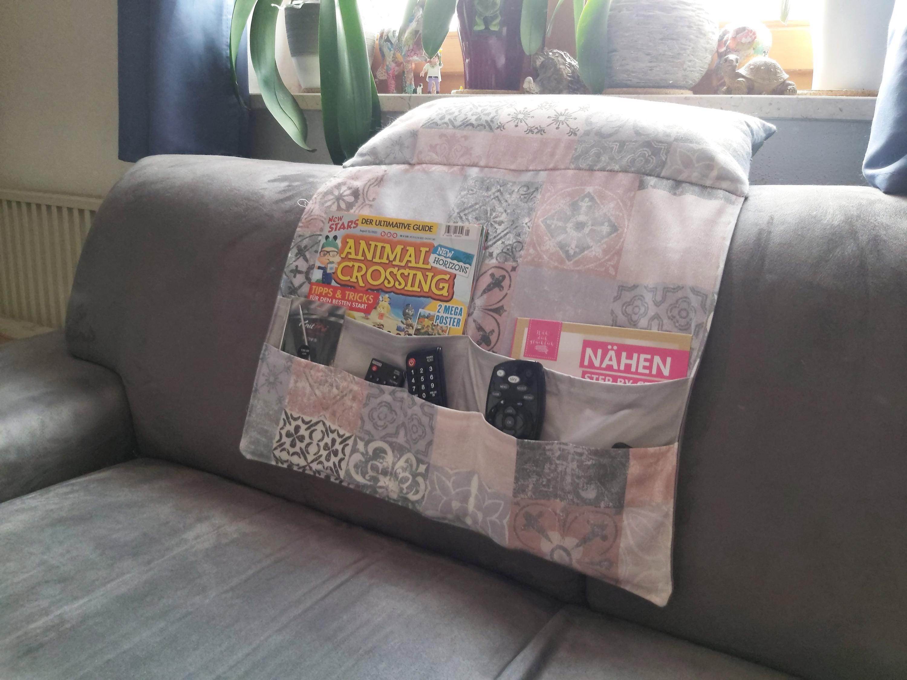 Sofaliebe - Der Organizer Fürs Sofa Mit Integriertem Kissen - Schnittmuster - Sewando