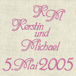 Stickdatei Schrift ca.25 mm Buchstaben Set 721 - Sewando