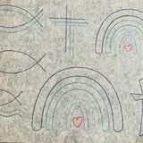 Stickdatei Kirche Taufe Gotteslob Kommunion Set 809 - Sewando