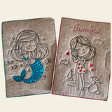 Stickdatei Meerjungfrau und Mädchen Einzelmotive Set 916 - Sewando