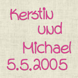 Stickdatei ABC 2,5cm Buchstaben Schrift Alphabet Set 461 - Sewando