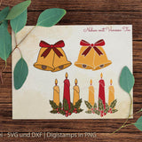 Kerzen Und Glocken | Weihnachten Plotterdatei - Sewando