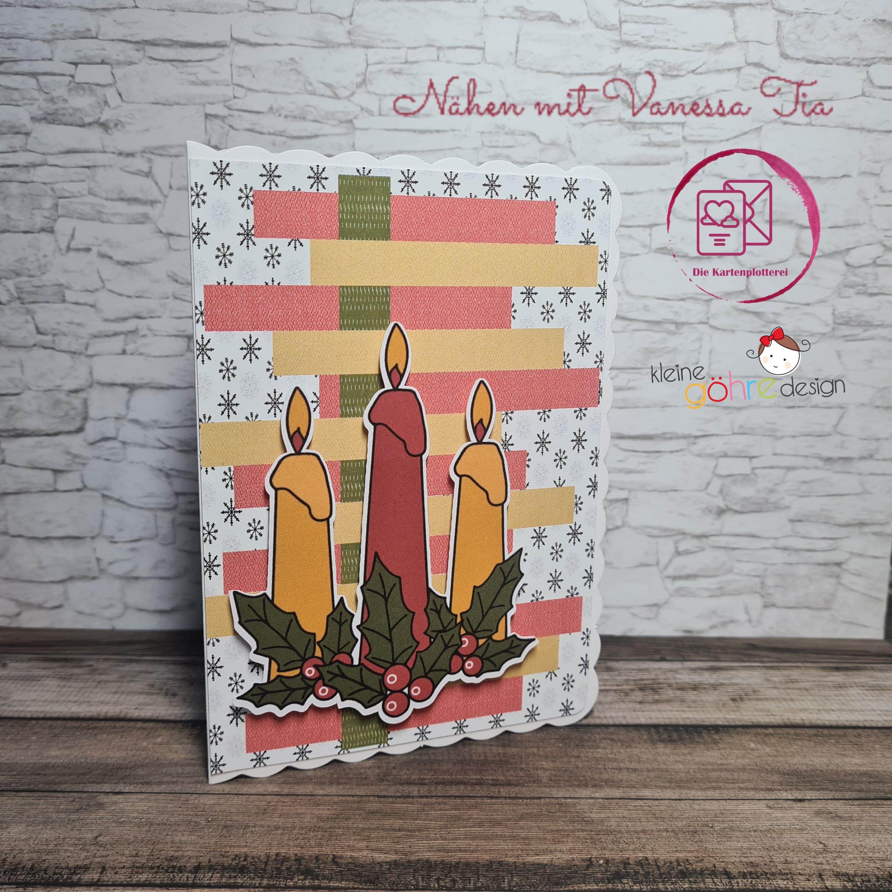 Kerzen Und Glocken | Weihnachten Plotterdatei - Sewando