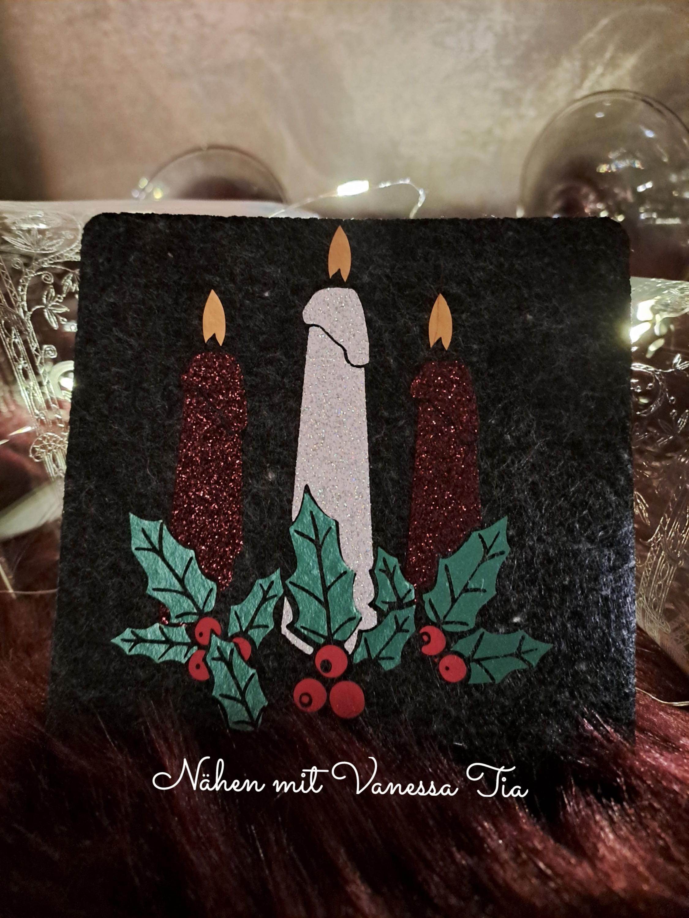 Kerzen Und Glocken | Weihnachten Plotterdatei - Sewando