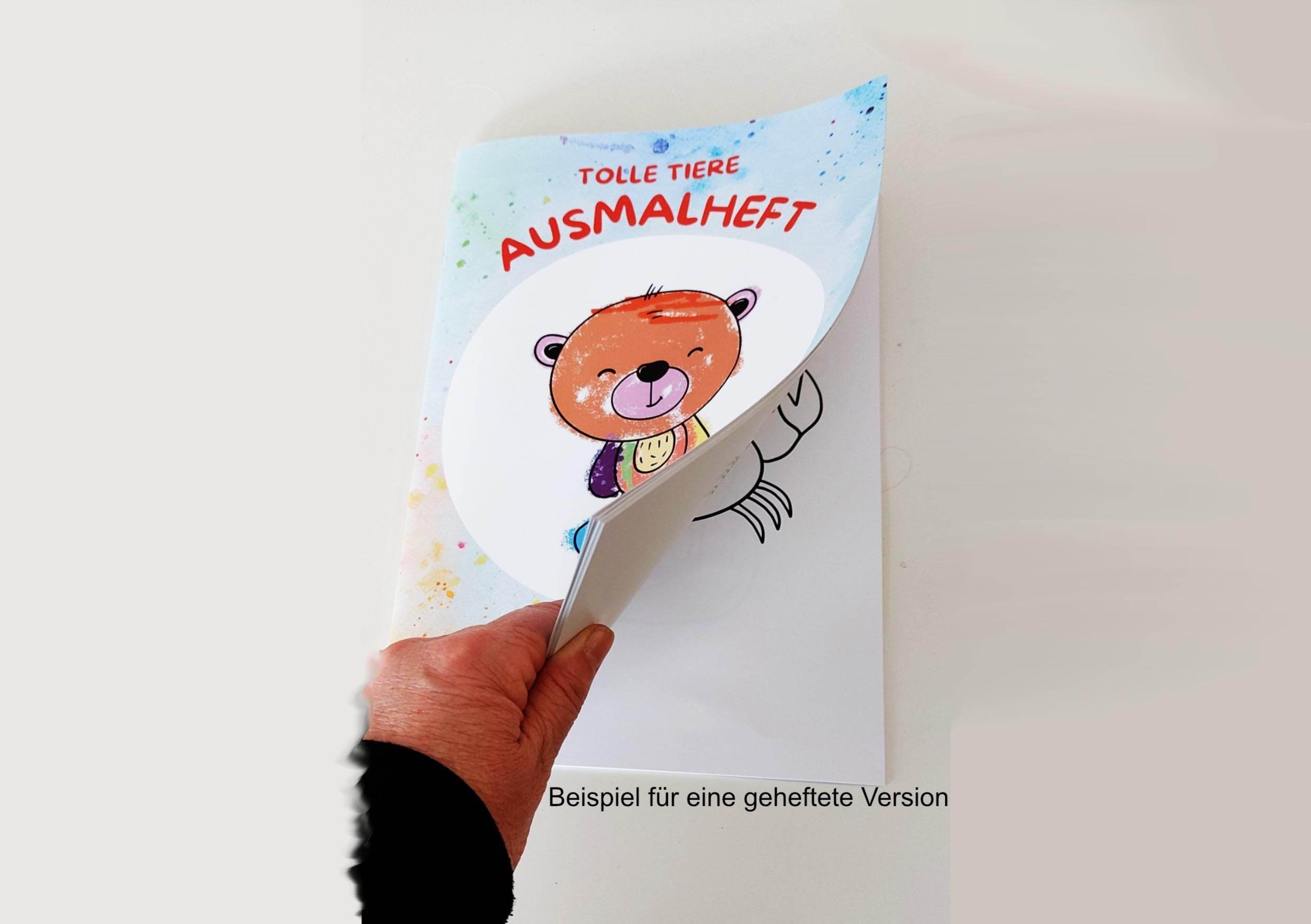 Malbuch, Malheft, Malvorlagen für Kinder | 30 tolle Tiere - Sewando