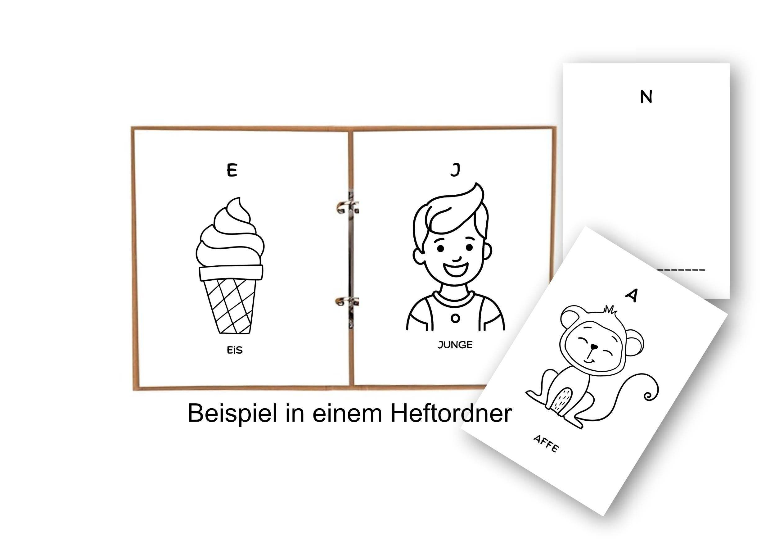 Mein kreatives Alphabet - Malheft/Malvorlagen – Buchstaben lernen & gestalten - Sewando