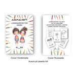 Lückenwörter-Malheft/Malvorlagen – 30 kreative Vorlagen zum Lernen & Ausmalen - Sewando