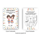 Lückenwörter-Malheft/Malvorlagen – 30 kreative Vorlagen zum Lernen & Ausmalen - Sewando