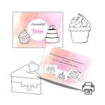 Ausmalbuch Malbuch Malheft Thema: Torten - 20 Kuchen & Tortenmotive zum ausmalen digitaler Sofortdownload - Sewando