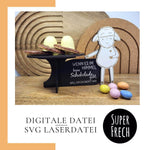 Laserdatei - Teller mit Schaf für Kekse und Muffin - Sewando