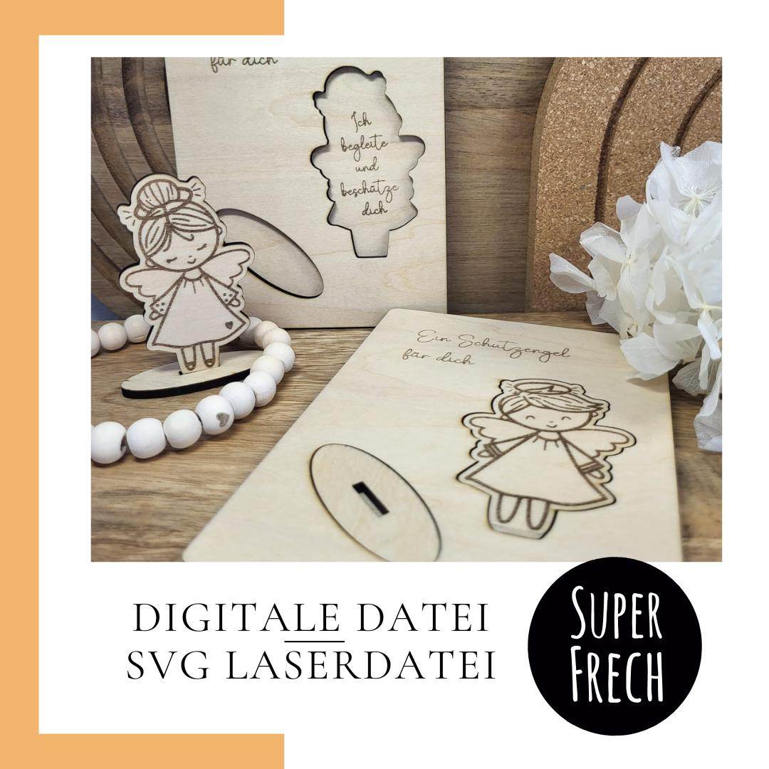 Laserdatei - Schutzengel Karte - Sewando