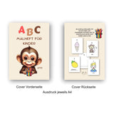 Mein kreatives Alphabet - Malheft/Malvorlagen – Buchstaben lernen & gestalten - Sewando