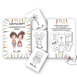 Lückenwörter-Malheft/Malvorlagen – 30 kreative Vorlagen zum Lernen & Ausmalen - Sewando