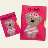 Stickdatei Teddy Girl U-Heft Impfpass In the Hoop Set 751 - Sewando