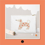 Bügelbild-Design – afghanischer Windhund mit Blumen - Sewando