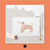 Bügelbild-Design – afghanischer Windhund mit Blumen - Sewando