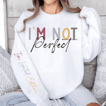I’m Not Perfect“ Plotterdatei – Statement-Design für Ärmel & Brust (SVG, PNG) - Sewando