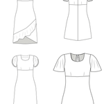 Schnittmuster LYANA - Kleid mit oder ohne Volant Gr. 34-54 - Sewando