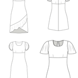 Schnittmuster LYANA - Kleid mit oder ohne Volant Gr. 34-54 - Sewando